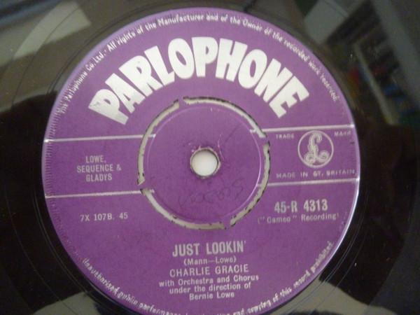 

7inch Record CHARLIE GRACIE - Fabulous 45R4313 Parlophone 1957 UK Rock Used