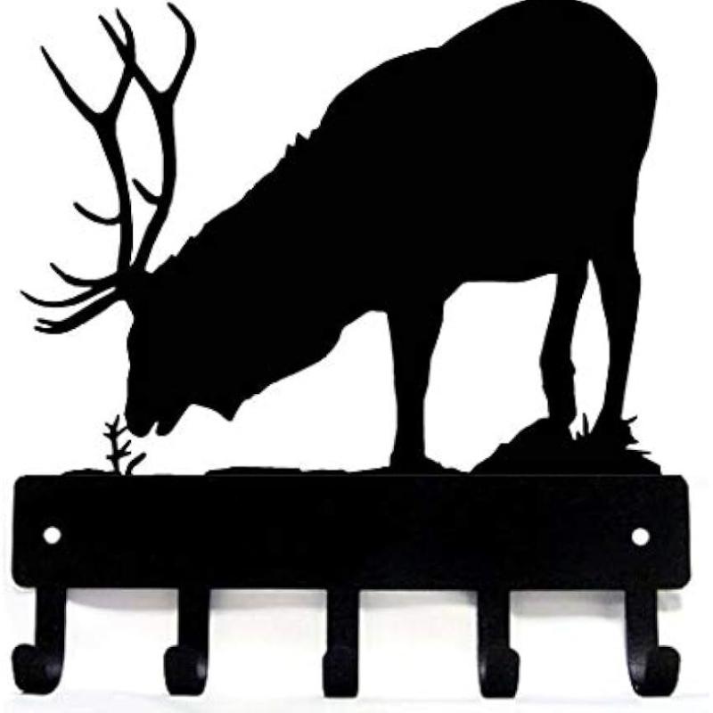 

Вешалка для ключей Elk Bull — маленькая, ширина 6 дюймов ; Настенное крепление
