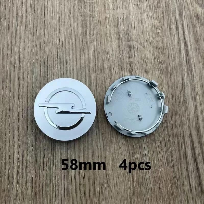 4ks 64mm 60mm 58mm 54mm Středové krytky kol pro vozy Opel Corsa E F A B C D Gsi Cors OPC Line Turbo Poklice Příslušenství