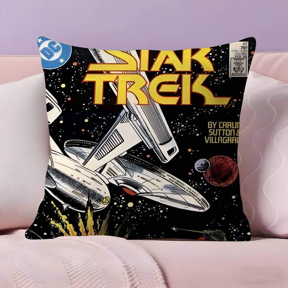 Science Fiction Movie S-Star Trek Pillow Case Ultra Soft Skin Friendly Fabric Cloud Like Comfort & Concealed Zipper
