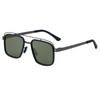 KLASSNUM Square Polarized Sunglasses Men Double Bridge Personalized Sunscreen Glasses Eyeglasses Outdoor Cycling Driving Goggles