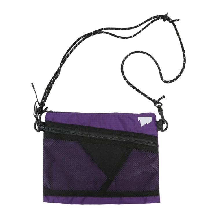

Multifunctional Shoulder Bag Lightweight Crossbody Bag with Mesh Pockets Waterproof Foldable Shopping Bag Travel Bag фіолетовий