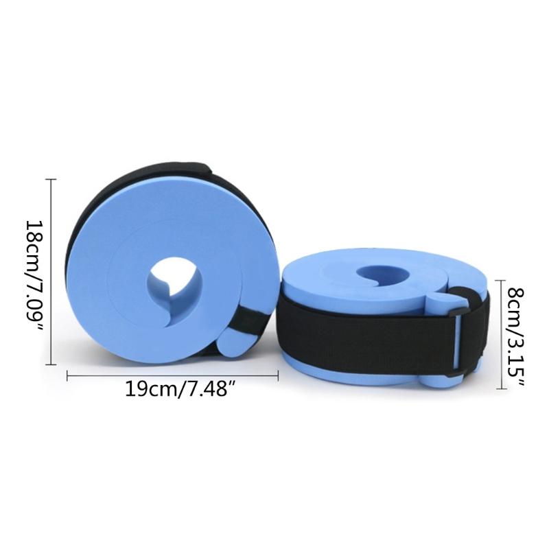 1Pair Foams Swim Aquatic Cuffs Water Aerobics Float Hoop Ankles Arm Belt with Quickly Release Buckle Exercise Cuffs