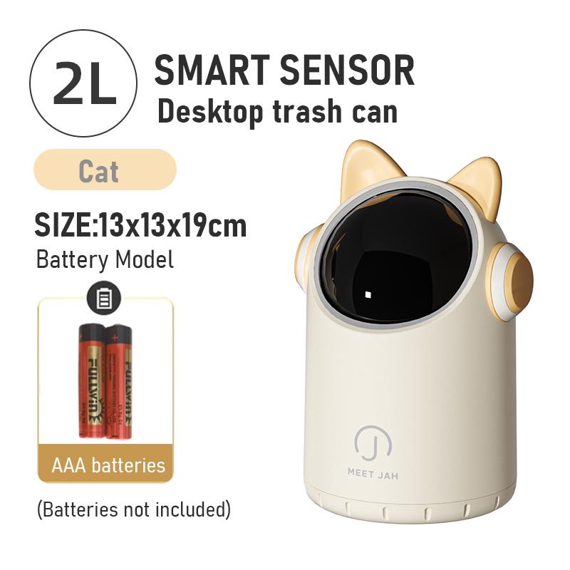 Luxus 2l Wenig Bin Smart Sensor Desktop Mülleimer Nette Mini Müll Bins Badezimmer Wc Automatische Sensor Tisch Papierkorb