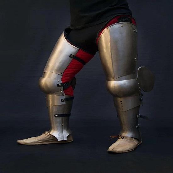 Изготовленный вручную средневековый комплект для ног, стальная защита для ног, средневековый рыцарский комплект для поножей, ролевая игра, поножи для косплея, подарочный предмет для реконструкции.