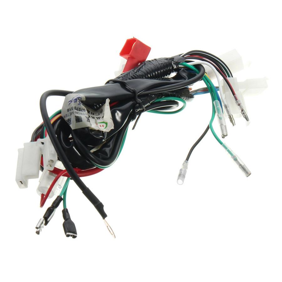 

New Motorcycle Wiring Harness Machine Electric Start Wiring Loom Harness