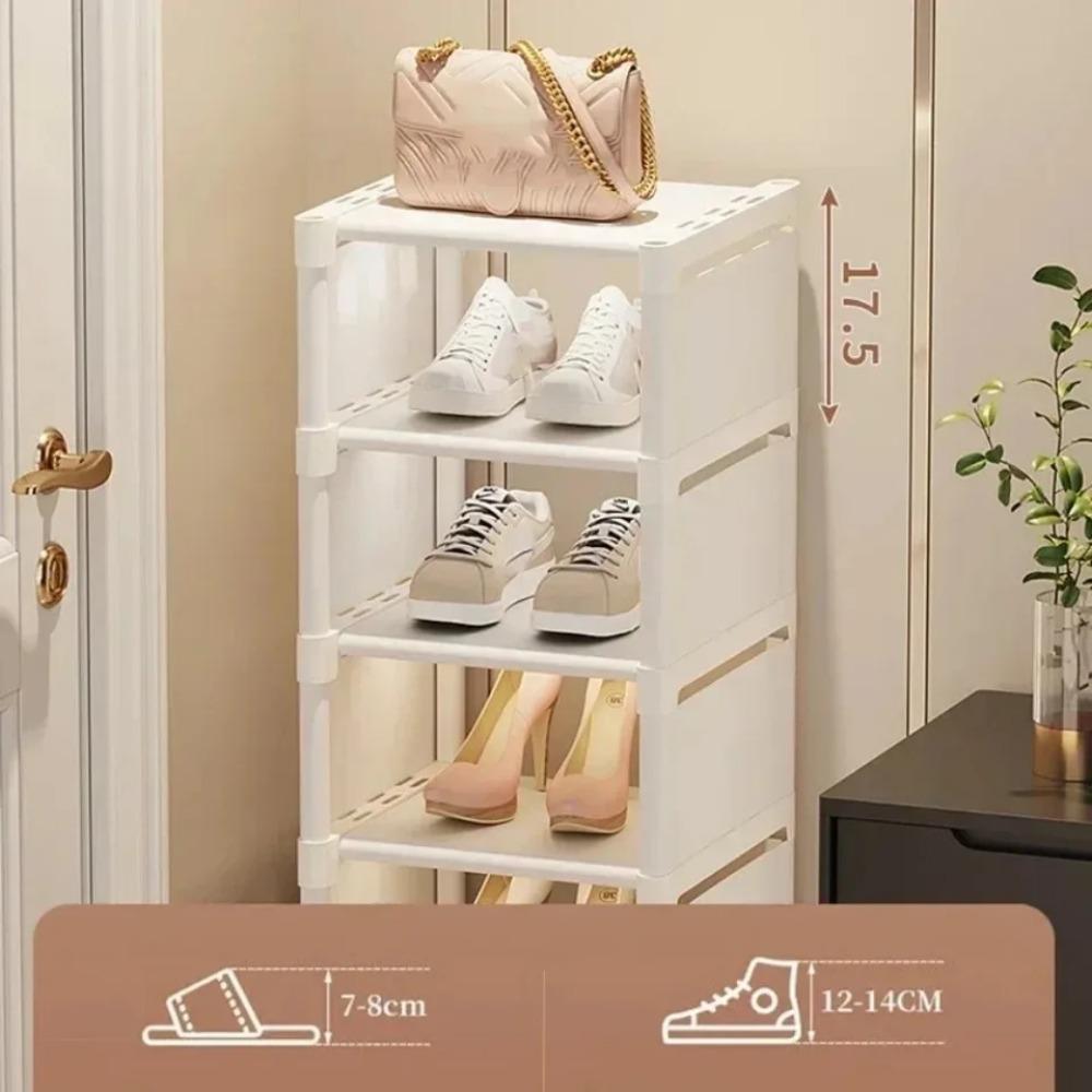 Fashion Wall Corner Shoes Shelf Adjustable Shoe Cabinet Multiple Layers Shoe Rack  Living Room