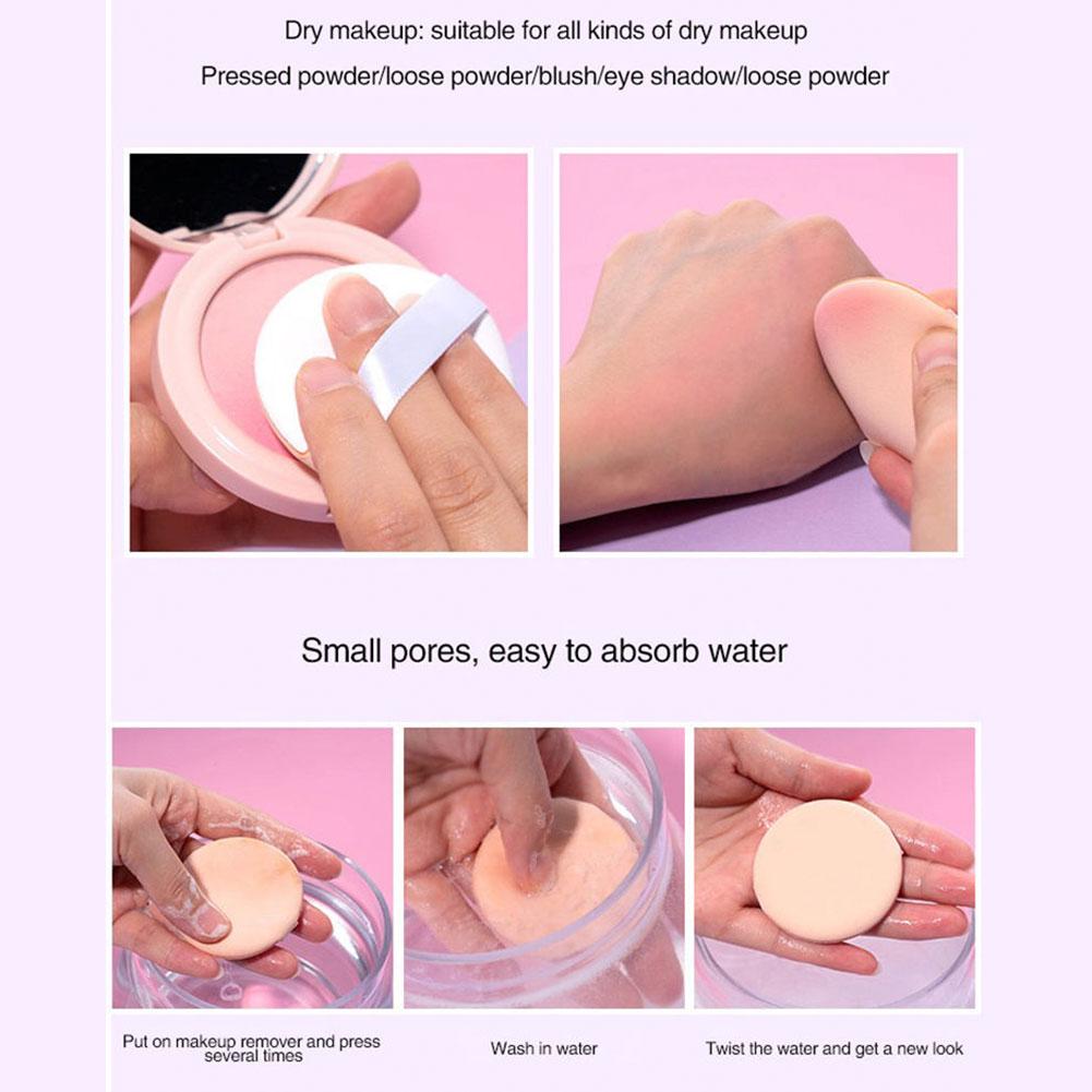 5pcs Smooth Cosmetic Puff Facial Powder Puff Soft Makeup Foundation Sponge Cosmetic Air Cushion Pad Beauty Tool for Girl Women