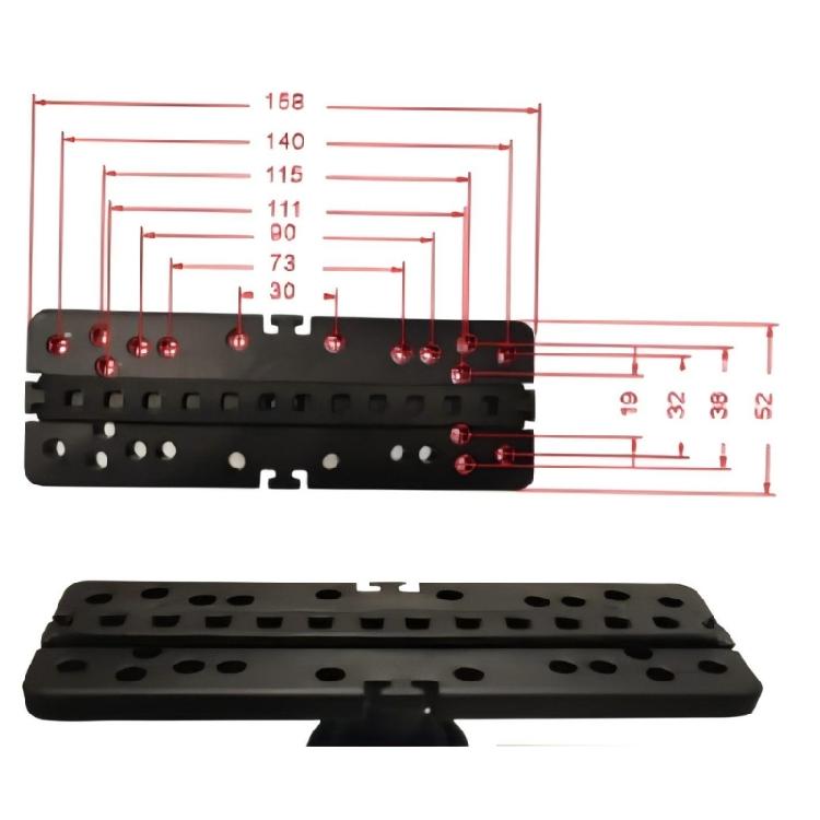 Corrosion Resistant Kayak Fishfinder Mounting Plate Rack Base Universal Silicone Bracket For Fishing Equipment Stability