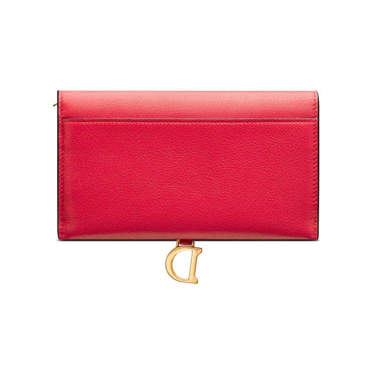 Dior Saddle Chain Lambskin Shoulder Crossbody Wallet Women Bags Red S5614CCEH-M14F