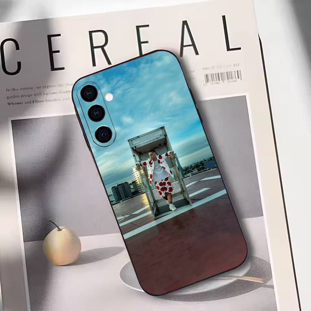 Rapper Art Print Phone Case For Samsung Galaxy A73,A72,A71,A70,A53,A52,A51,Others Soft Black Cover
