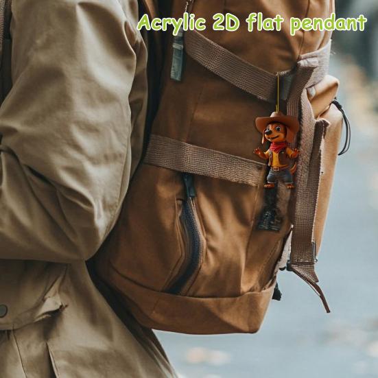 Jezevčík Pes Adventní kalendář 2025 24 dní Vánoční odpočítávací kalendář s 2D akrylovými závěsnými ozdobami jezevčíka pro výzdobu vánočního stromku