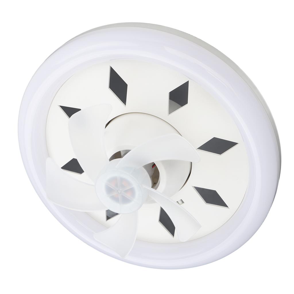 11.8in 60W Ceiling Fan with Light E27 LED Dimmable Ceiling Fans with Remote Control 3 Speeds 5