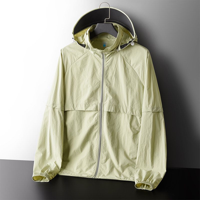 Outdoor Mountain Light UPF50 Detachable Brim Sun Protection Clothing Men Summer Fishing Outwear Export Wind Shield