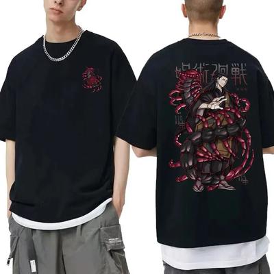 Anime Jujutsu Kaisen Geto Suguru T-shirt graphique unisexe de haute qualité pur coton à manches courtes t-shirts unisexe femmes décontracté Unisexga Tshirt