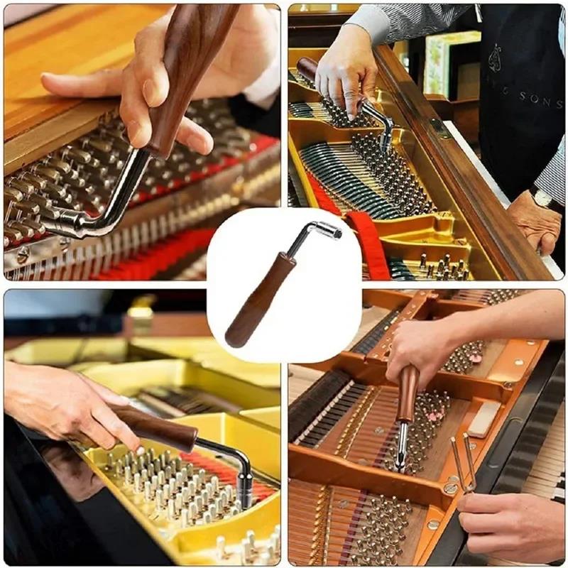 Practical Professional Portable Lever Jujube Piano Tuning Tuner Mute Kit Tools And Case Hammer Diy Set