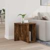 Side Table Smoked Oak 37 x 32 x 40 cm Engineered Wood