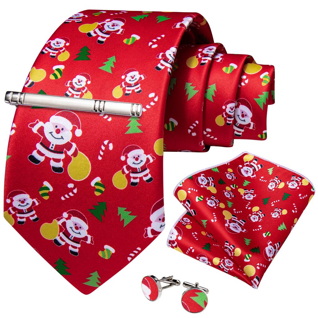 US Slik Mens Tie Clip Set Purple Striped Necktie Pocket Square Cufflinks Wedding