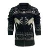 Autumn Winter Men's Long Sleeve Lapel Single Breasted Sweater Slim Cardigan Sweater Coat