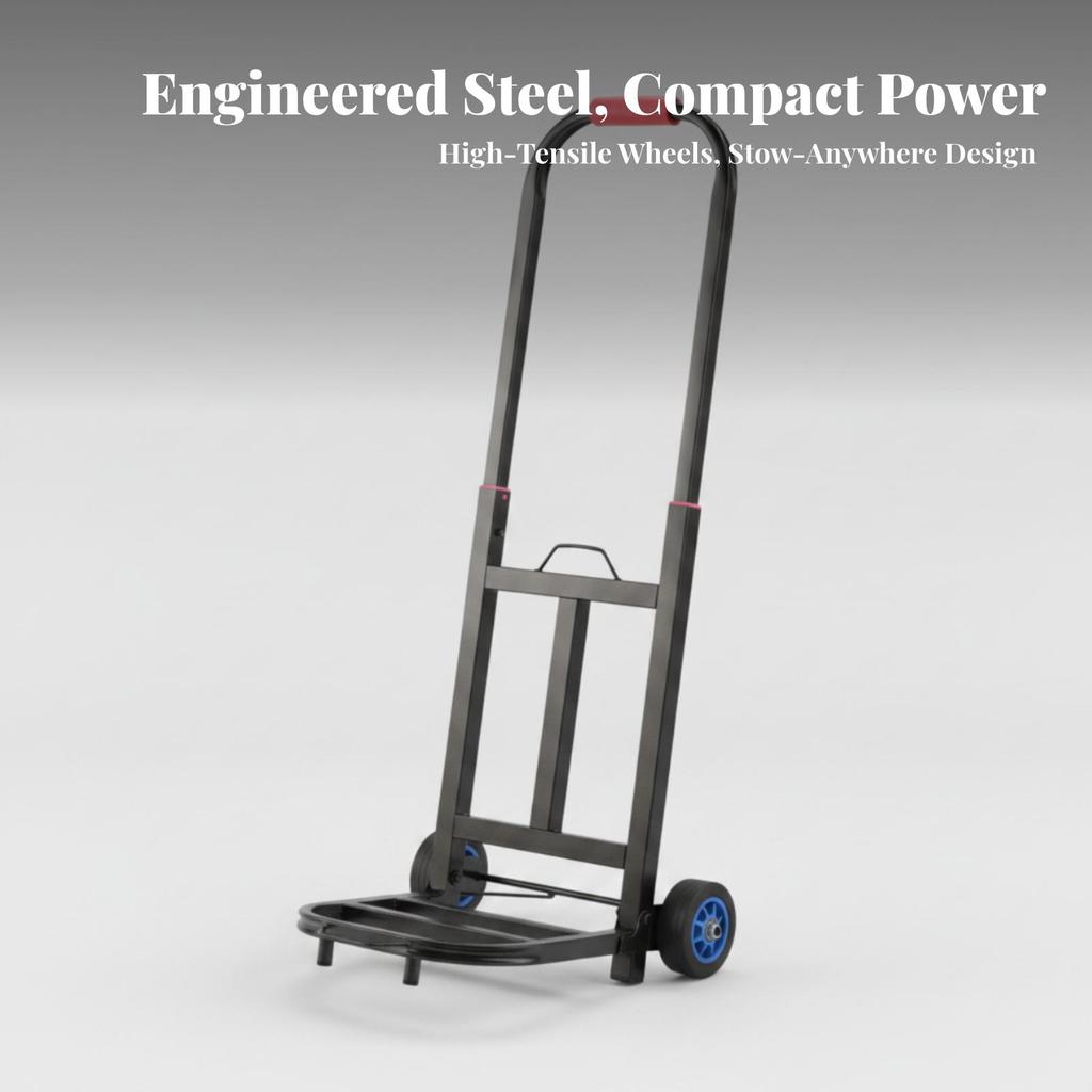 Folding Hand Truck with Ropes Portable High Capacity