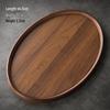 Creative Walnut Dessert & Fruit Plate with Teacup Holder - Bamboo & Wood Tea Tray