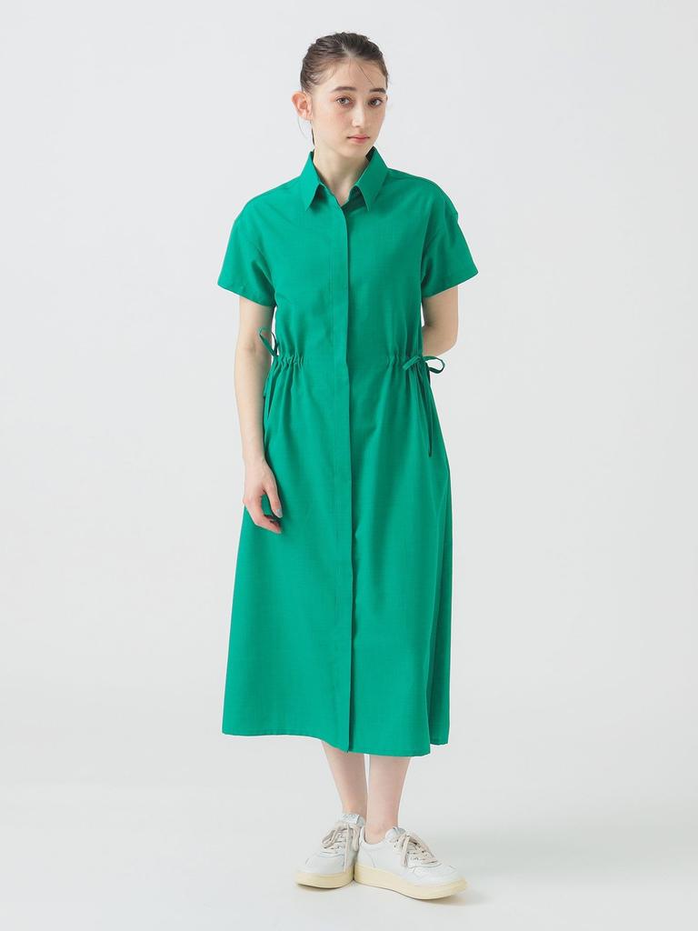 B:MING LIFE STORE by BEAMS Side Ribbon Dress (S-M) Women's Green M