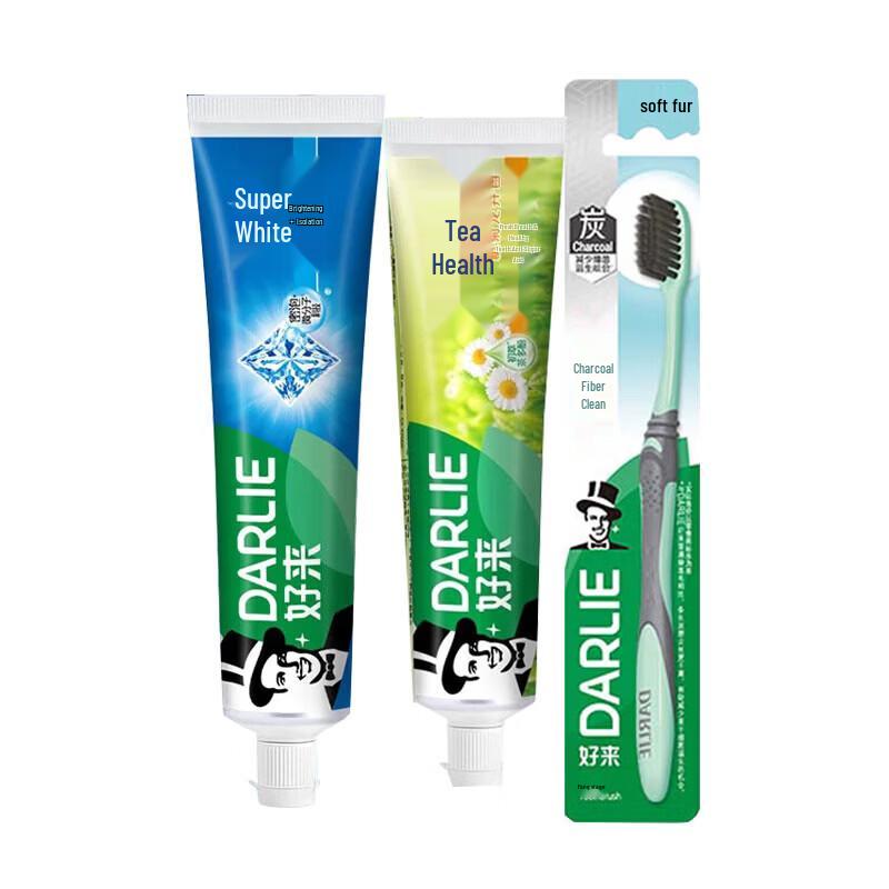 Darlie Whitening & Chrysanthemum Toothpaste Set with Toothbrush