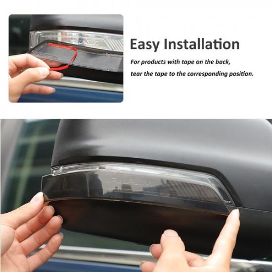 Abdeckung für die Blinkerleuchte im Rückspiegel für Dodge Ram 1500 ab Baujahr 2018, getöntes Schwarz