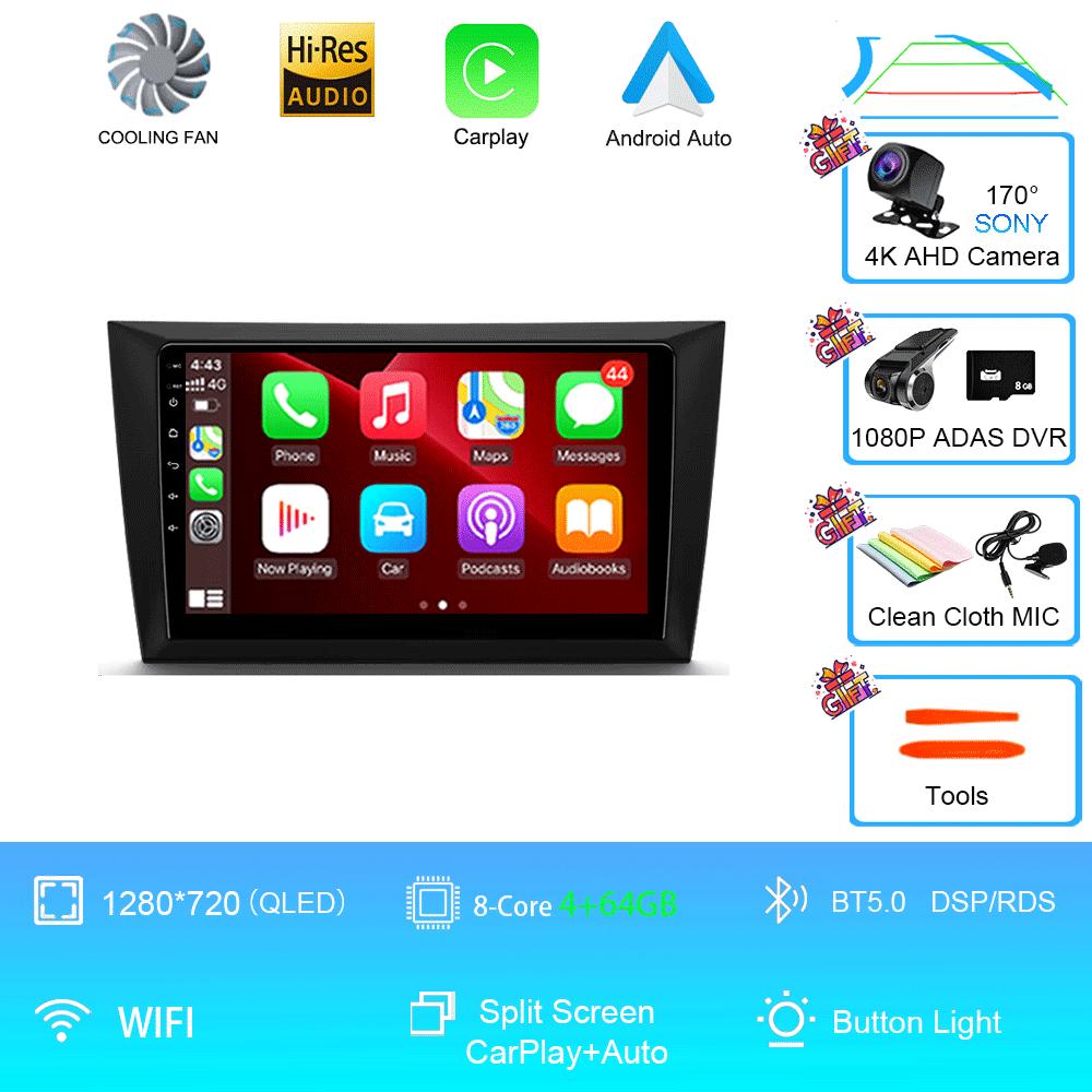 Car Radio Android 14 For Volkswagen VW Golf 6 MK6 GTI R 2008 - 2012 Wireless Carplay Android Auto Car Stereo Multimedia Player