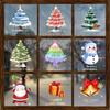 Christmas Tree, Elderly Atmosphere Decorations, Electrostatic Window Decorations, Snowman, Glass Door and Window Stickers