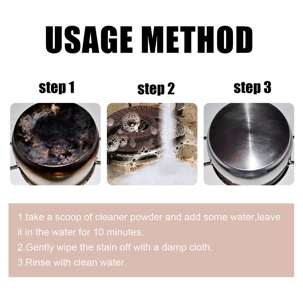 Household Cleaning Powder Multipurpose Efficient Cleaning Oil Stain Stove Faucet Range Hood Ceramic Tile Cleaner For Kitchen