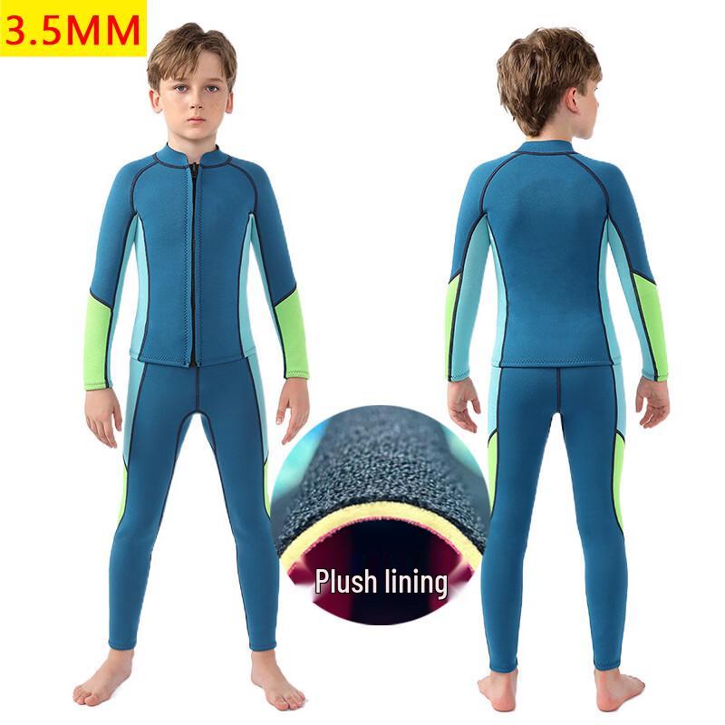 Junshi Boys Fleece Lined Two-Piece Wetsuit