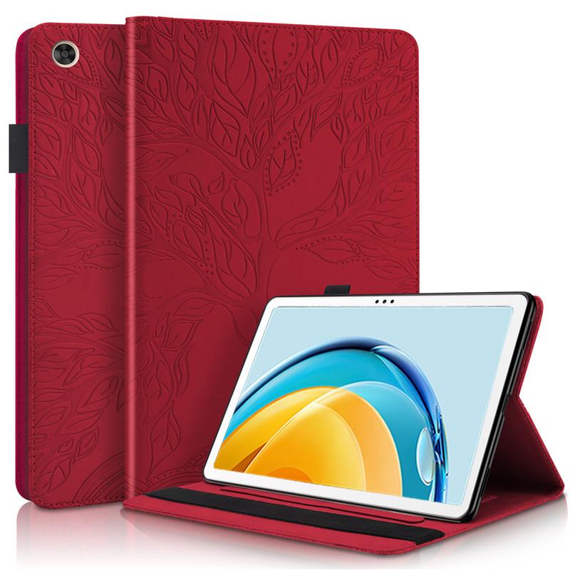 Tablet Case For Huawei MatePad SE 10.4 2022 Cover 3D Imprinted Tree Leather Silicon Stand For MatePad SE AGS5-L09 W09 10.4" Tablet Cover