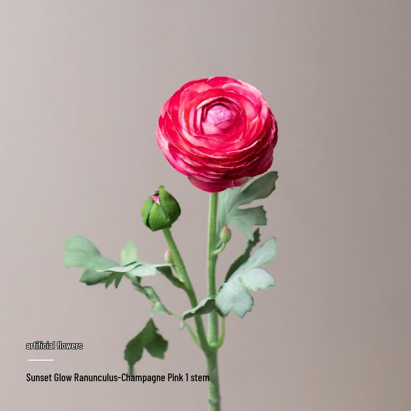 Silk Red Wedding Flower Arrangement for DIY Bedroom Decor
