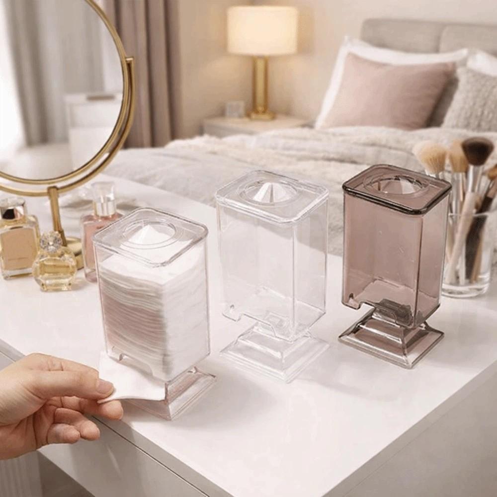 Versiegelter Kosmetik-Wattepads-Halter Kunststoff-Nagellackentferner-Tücher-Organizer Kosmetik-Organizer für Schlafzimmer
