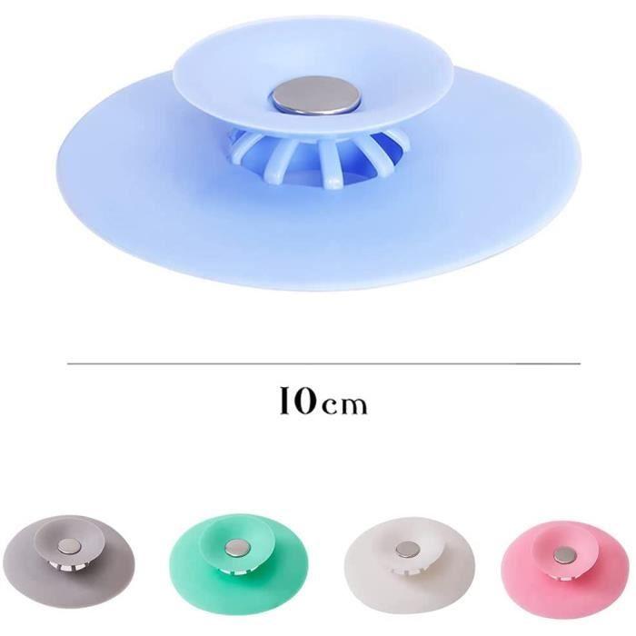 Bouchon de Baignoire,Universal Bouchon de Drainage en Silicone 5 pcs, Drain de Sol à Pression,Bouchon d'évier Universel en Silicone