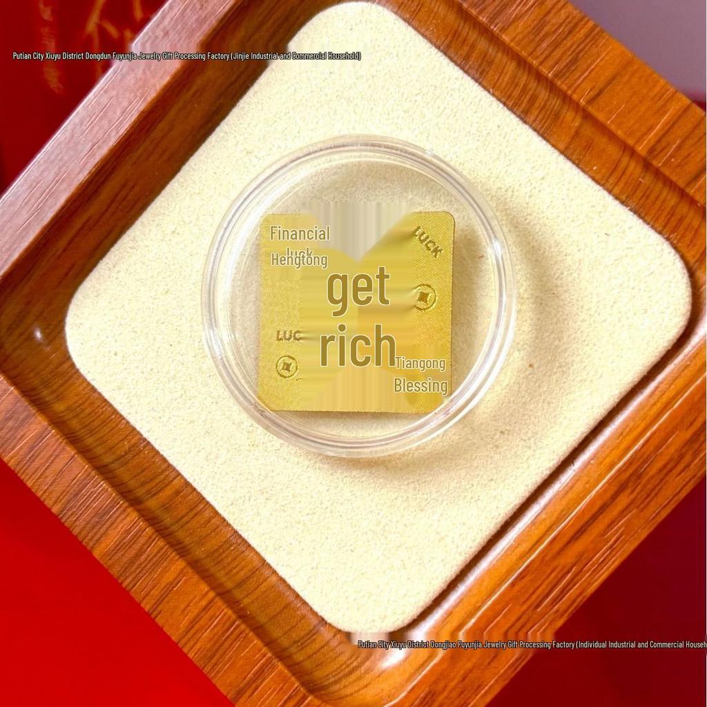 Pure Gold 999 Horse Year Phone Sticker for Wealth and Health - Popular Douyin Live Seller
