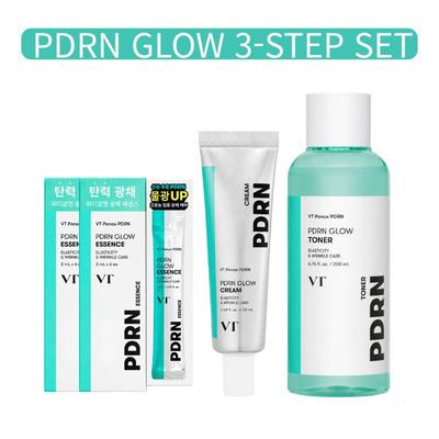 PDRN GLOW 3-Schritte-Set (Essenz ×2, Creme 50ml, Toner 200ml)