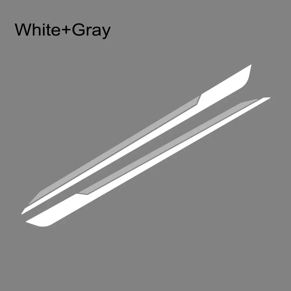 2PCS Car Long Striped Door Side Skirts Stickers Car Vinyl Decals Car Body Decoration Stickers Accessories For Skoda Fabia MK3