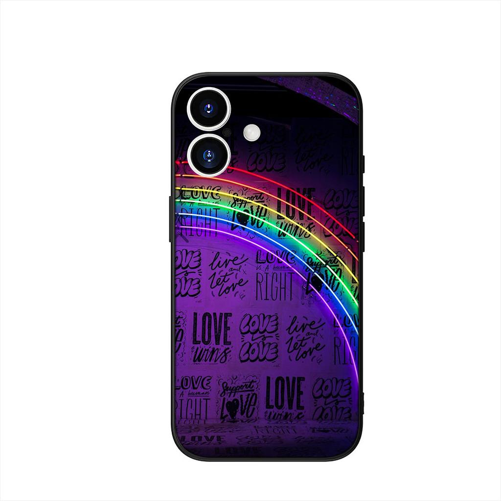 LGBTQ love is love Heart LGBT Phone Cover Case for OPPO A18 A16 A17 A38 A54 A40 A60 A80 A78 A79 A57 A55 A96 A15 A12 Casing