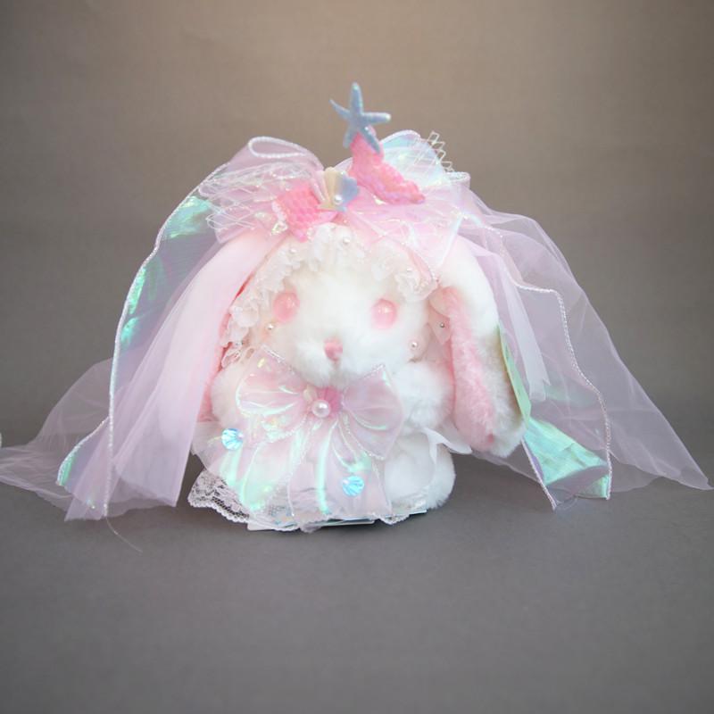 

Мягкая плюшевая игрушка Лолита Зайчик Животное с ароматизированными бусинами для девочек в подарок Pink Mermaid