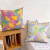 Banana Pop Art Pillow Case Double-Sided Plush Sofa Cushion Covers Organic Breathable Invisible Zipper