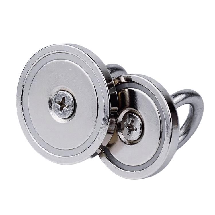 Neodymium Iron Boron Strong Salvage Magnet with Anti-collision Hook and Eyebolt