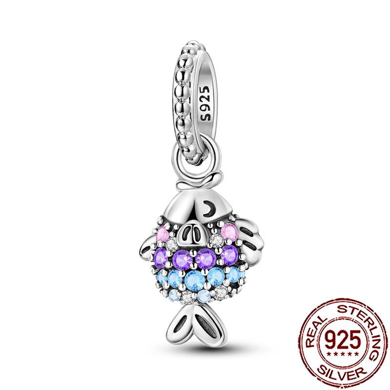 Uroki Oceanu Miedziana Rozgwiazda Muszla Ślimaka Ośmiornica Żółw Morski Ryba Koraliki Pasują do Bransoletki Naszyjnika Kobiety DIY Biżuteria