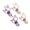 100Pcs Bunny Binder Clips Hollow Out Strong Clamping Sturdy Metal Cute Paper Clips for Documents Clothes Paper