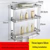 Punch-Free Stainless Steel Bathroom Storage Shelf