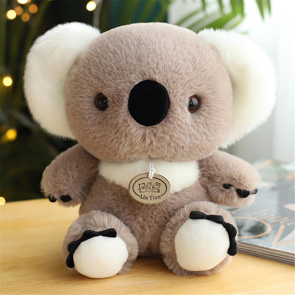 Adorable Plush Koala Toy Sitting Pose Cuddly Cartoon Doll Girls Kid Holiday Gift