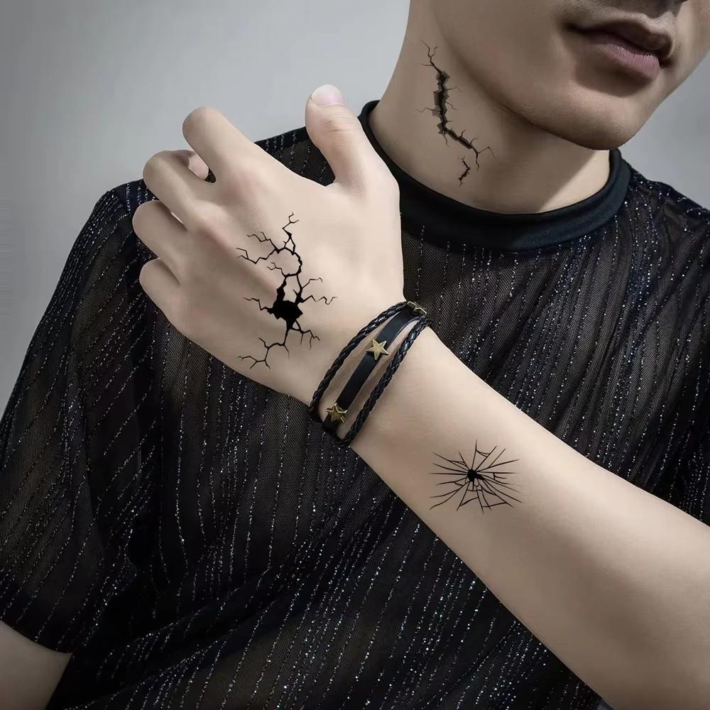 10pcs Crack Mark Halloween Face Sticker Body Makeup Temporary Tattoos Day of the Dead