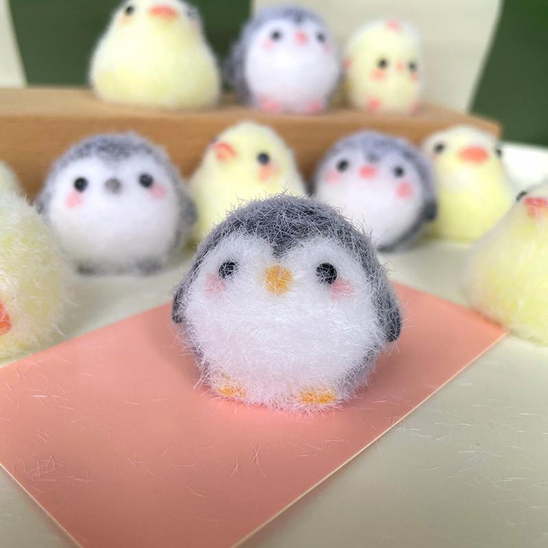 1 Stuks Nieuwe Kleverige TPR Squishy Mini Pinguïn Kuiken Varken Hond Stressverlichting Speelgoed Verlichting Knijpspeelgoed Anti-stress Fidget Speelgoed