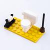 MOC City House Furniture Building Blocks Kit Toilet Fish Tank Bed Piano TV Sofa Couch Pendulum Clock Cooking Bench Bricks Toys